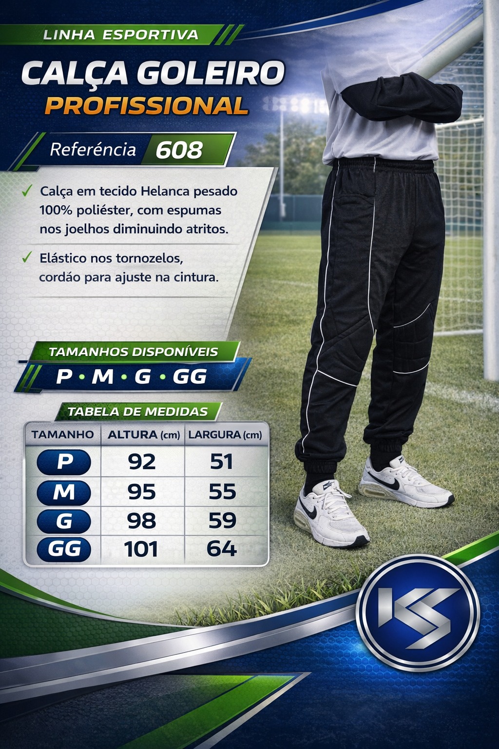 Calça de Goleiro Profissional